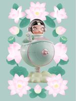Pop Mart Mega Space Molly Blooming Series - Lotus (VN)