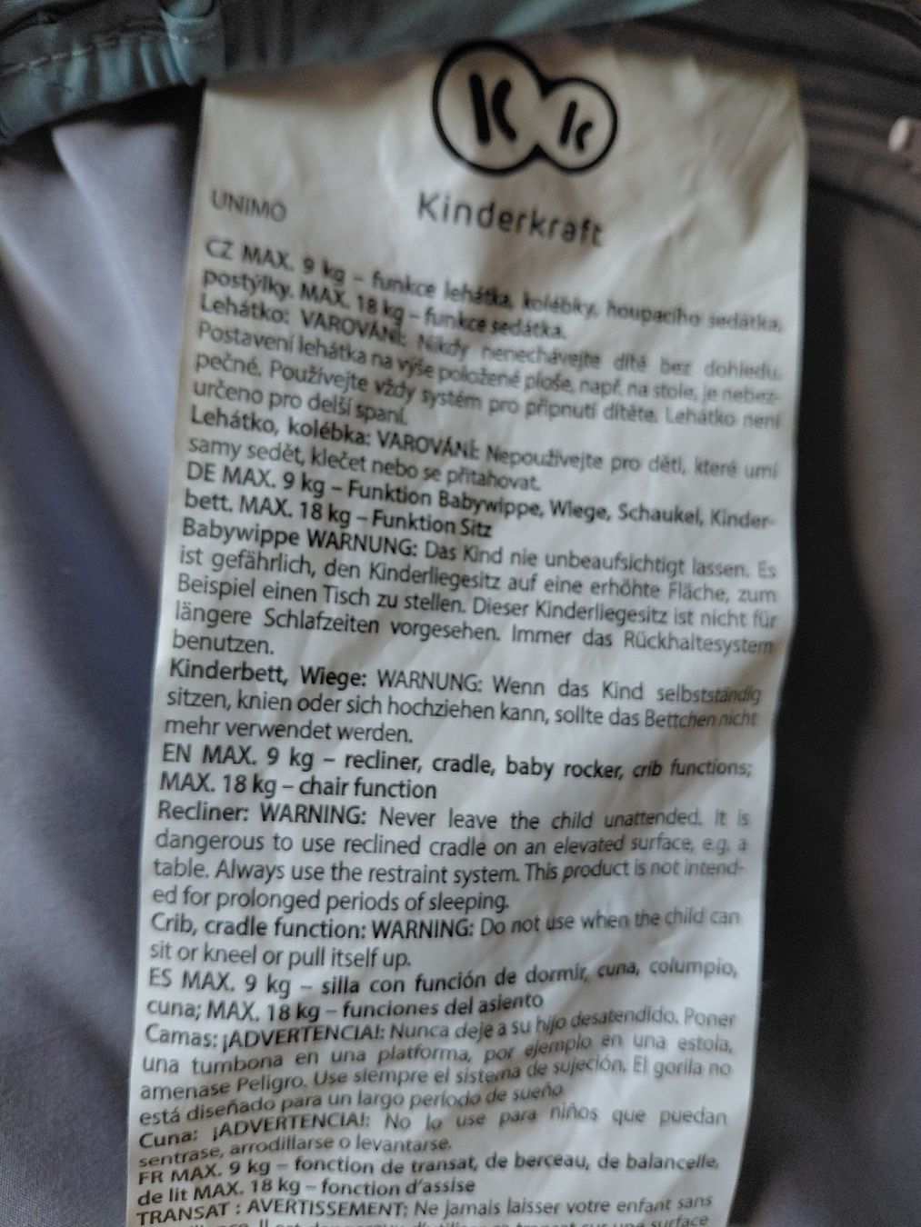 Kinderkraft Bascules & balançoires: Kinderkraft Wiege mit Spielbogen hellblau – D'occasion à Luchsingen par Irrene 3