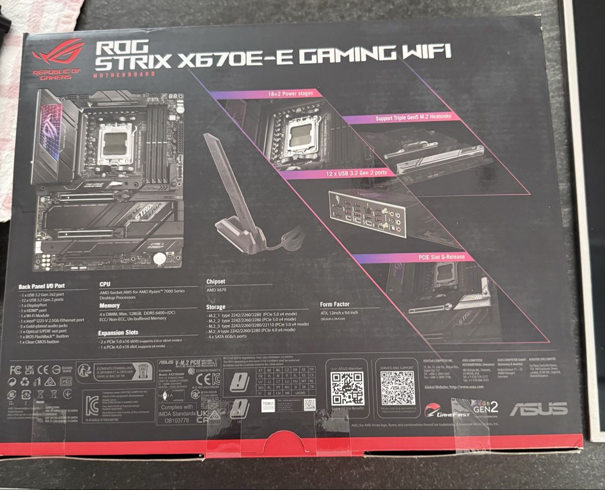 Asus Schede madri: Asus ROG Strix X670E-E gaming wifi – Usato da Montagnola venduto da doc1974 4