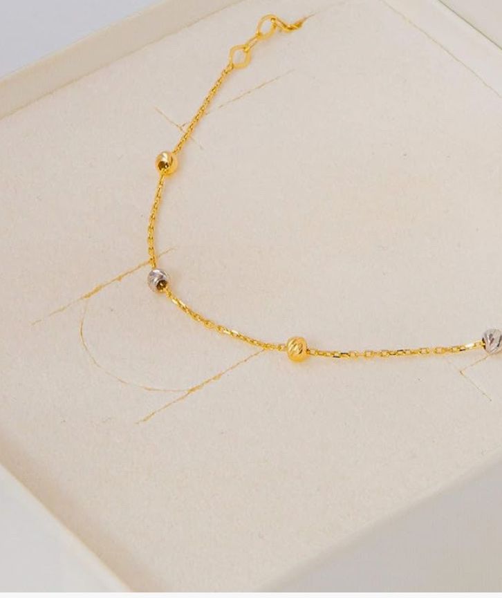 Bracciali & Braccialetti: Armband weiß gelb Gold – Nuovo e nell'imballaggio originale da Hemmental venduto da GoldundGlanz 2