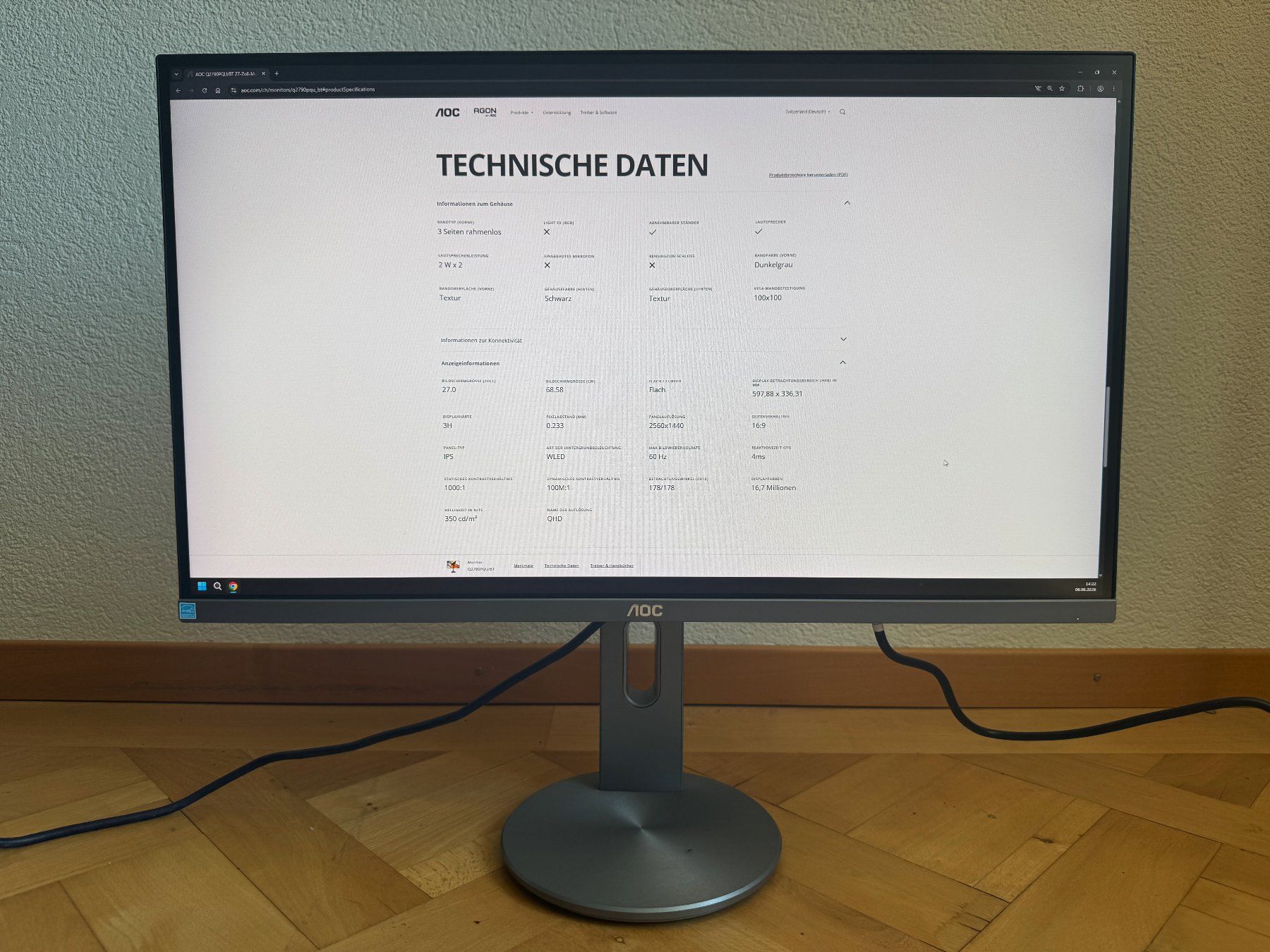 AOC Monitor: AOC Q2790PQU – Usato da Bremgarten AG venduto da joker_eat_world