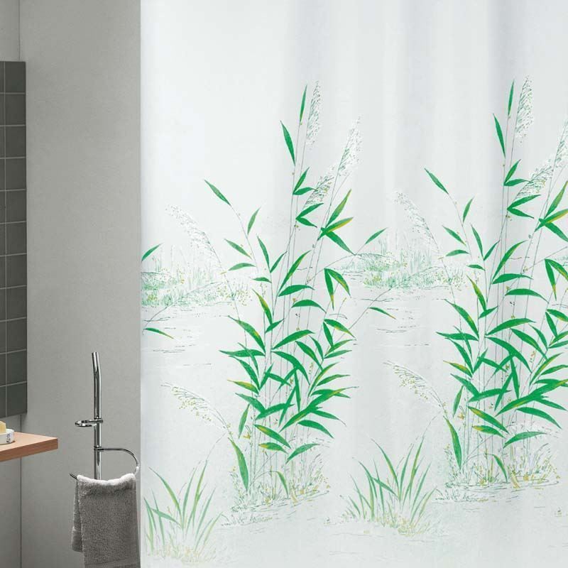 Vorhänge: Textil Duschvorhang - CANETTO-BLÄTTER GR – Neu und originalverpackt aus Rupperswil von big-one-sale