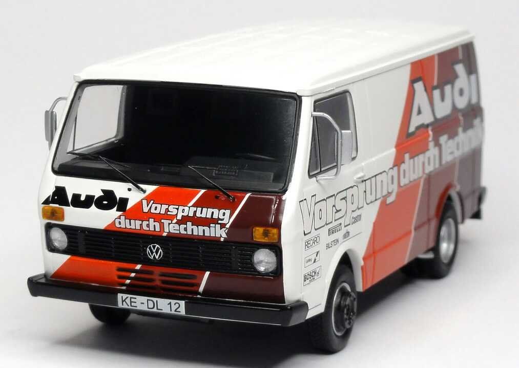 Volkswagen Modellini d'auto: VW LT Kastenwagen "Audi Vorsprung durch Technik" – Nuovo e nell'imballaggio originale da Flawil venduto da Imperiosud 5