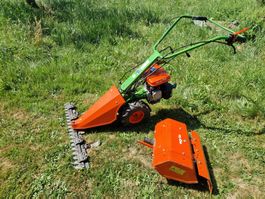 Agria 3500 mit Mähbalken und Bodenfräse