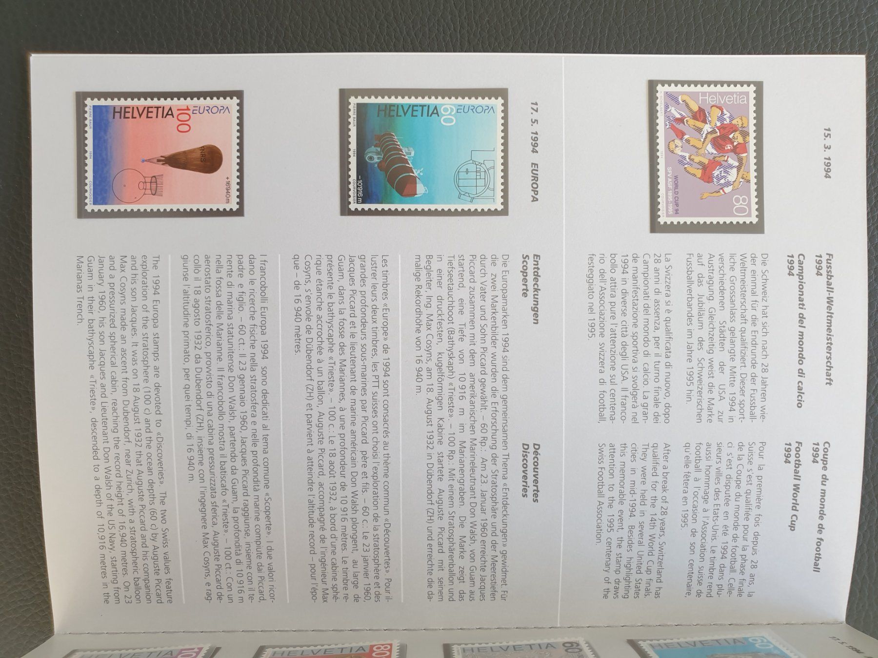 Alle Briefmarken: Jahresbuch CH Briefmarken 1994 postfrisch Top – Neu (gemäss Beschreibung) aus Frauenfeld von Kasico 4