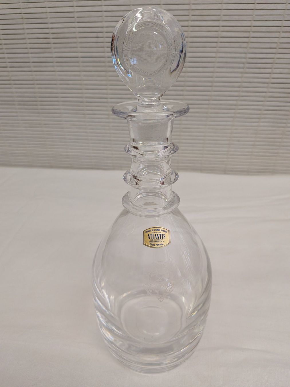 Caraffe: Atlantis Kristallglas Karaffe Decanter – Usato da Emmen venduto da Brockofsky