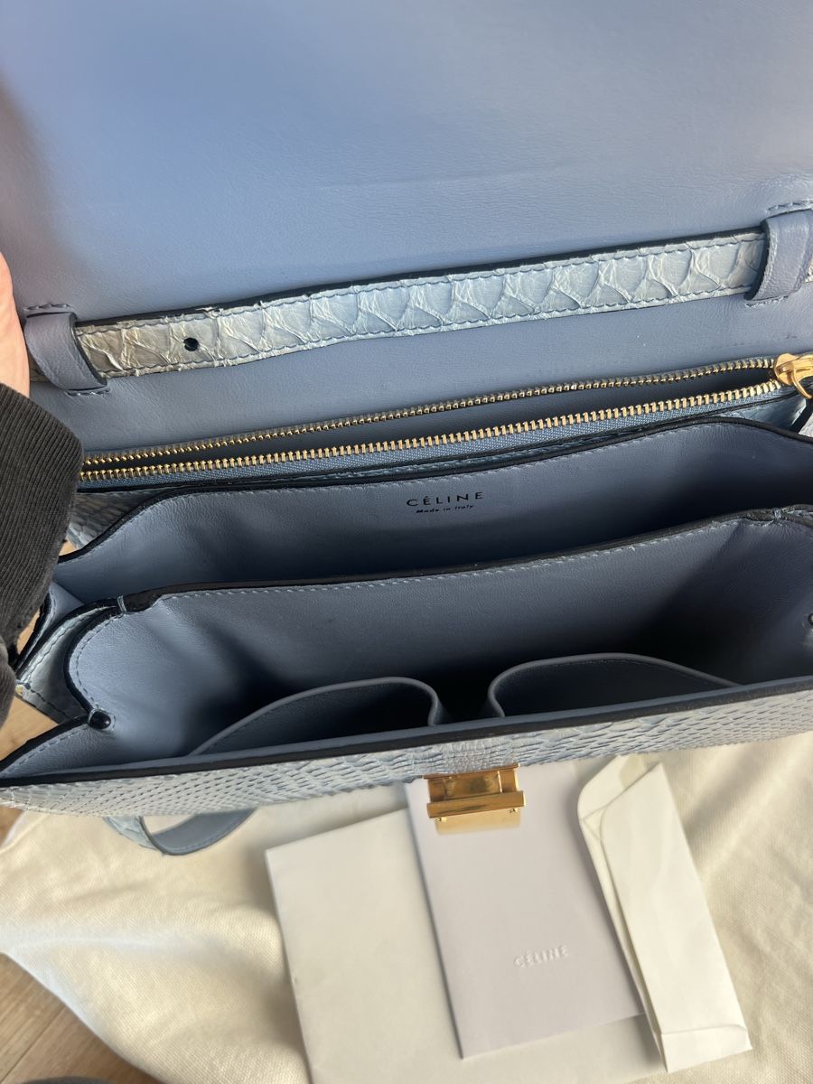 Celine Sacs: Sac Celine box Python Bleu – D'occasion à Lutry par roxypoxy 5