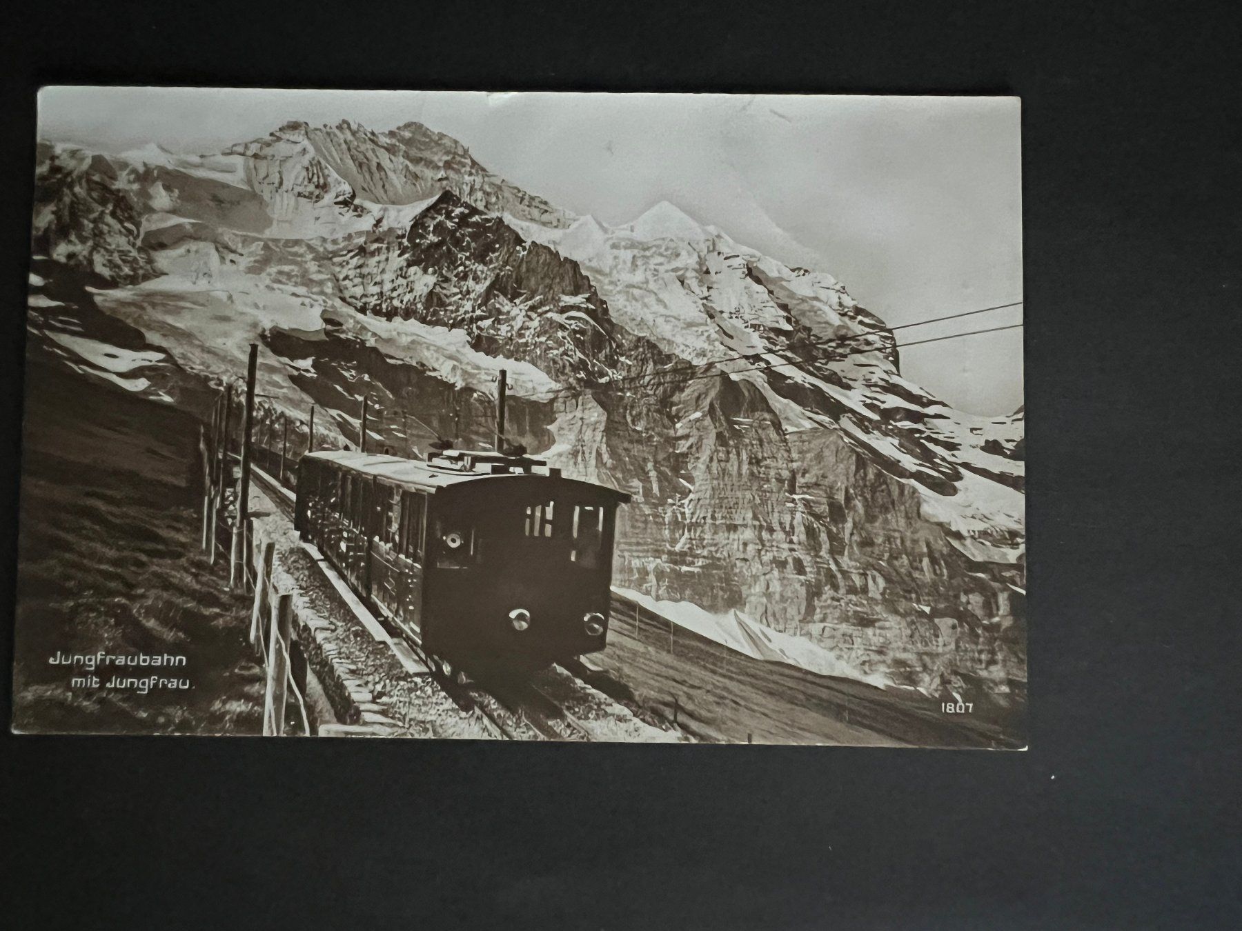 Cartoline postali: Ansichtskarte Jungfraubahn  1915   (V800) – Usato da Hinwil venduto da Sidi4