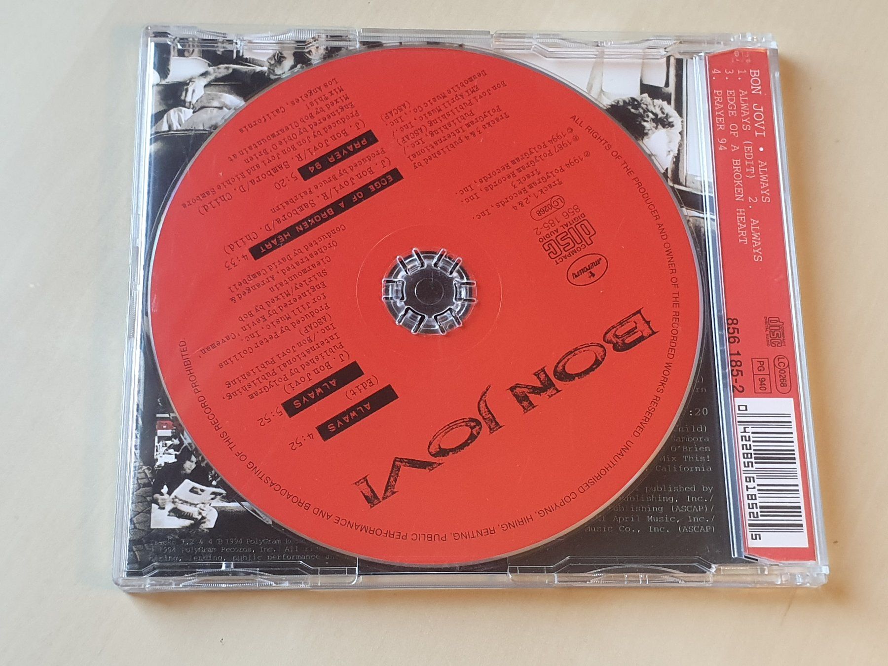 CD: Bon Jovi Always – Usato da Stansstad venduto da collectorsshop 1