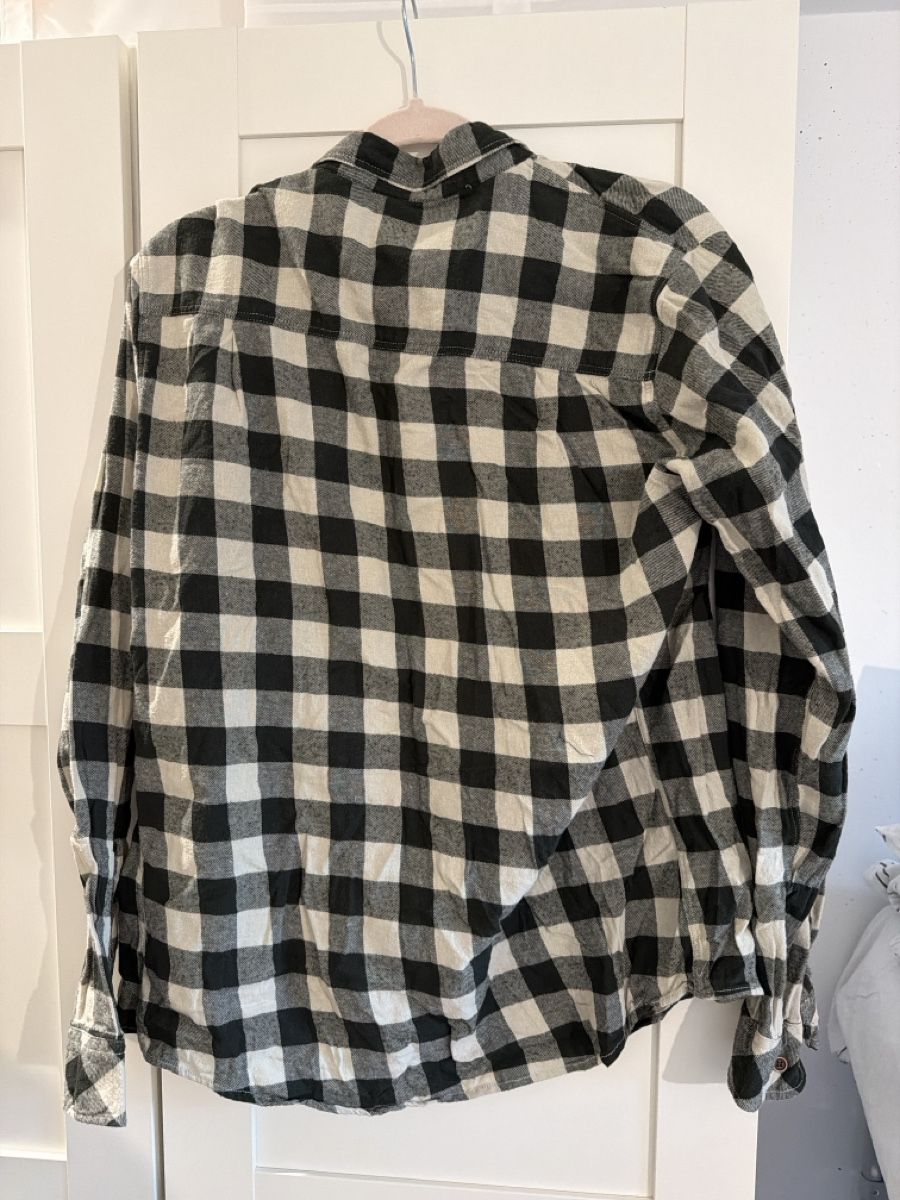 Camicie: Solid Holzfäller Hemd Schwarz Weiss Gr. L - Top Zustand! – Usato da Rebstein venduto da Tuerkii 1