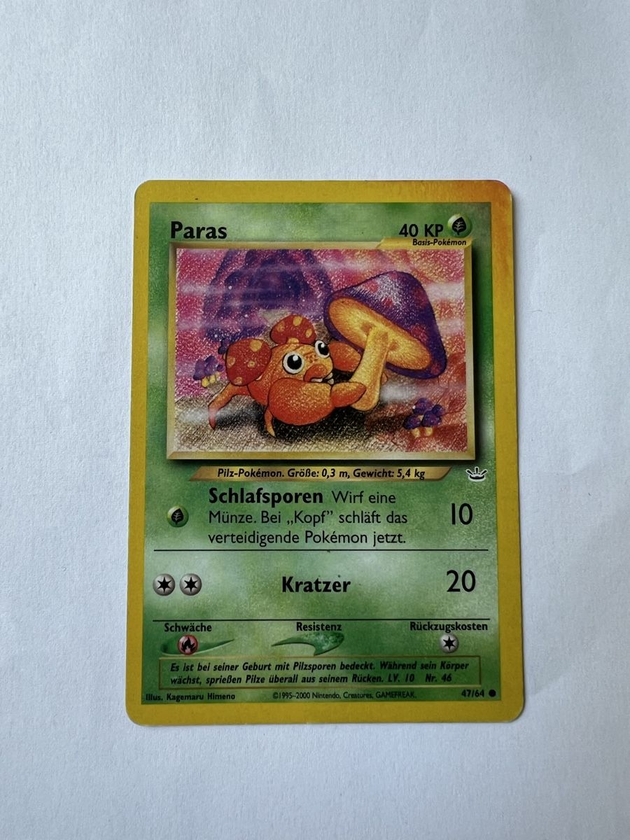 Pokémon Cartes à collectionner: Pokemonkarte Paras – D'occasion à Willisau par Neiro77