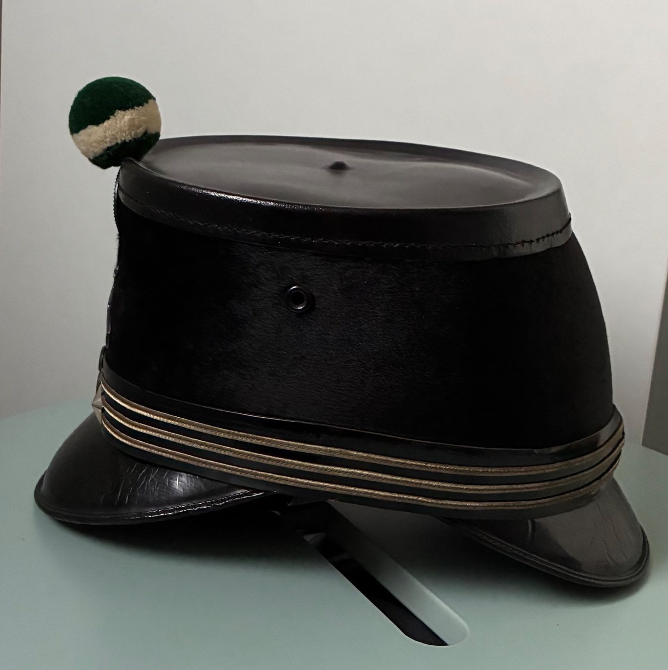 Schweizer Armee Uniformi: Tschako 1898 Solothurn – Usato da Gutenswil venduto da Antiques77 3