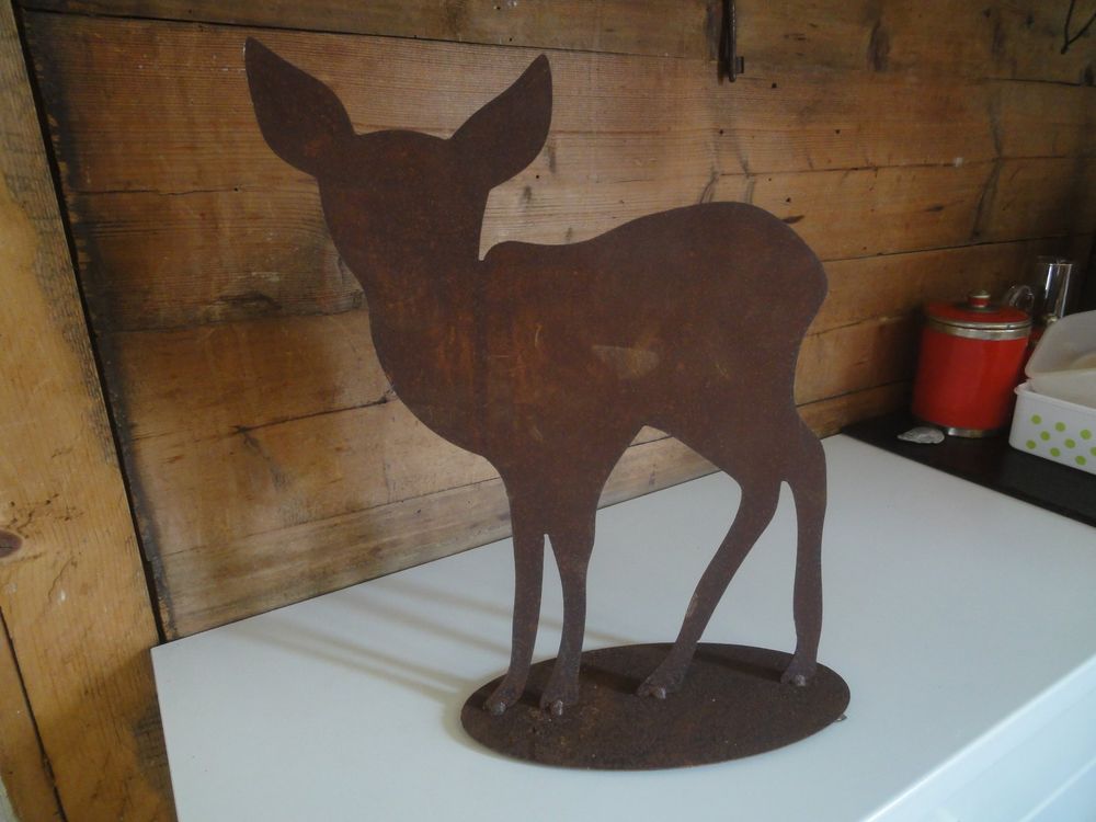 Rost Art Bambi Reh Figur aus Metall Kaufen auf Ricardo