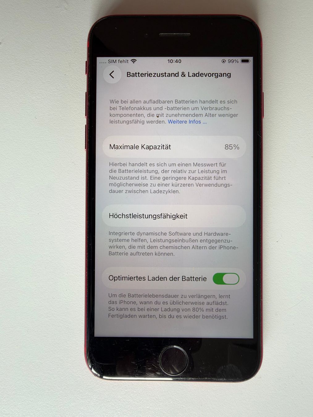 Apple Handys / Smartphones: Rotes iPhone SE, 2. Generation, 256 GB – Gebraucht aus Basel von Salsa2856 4