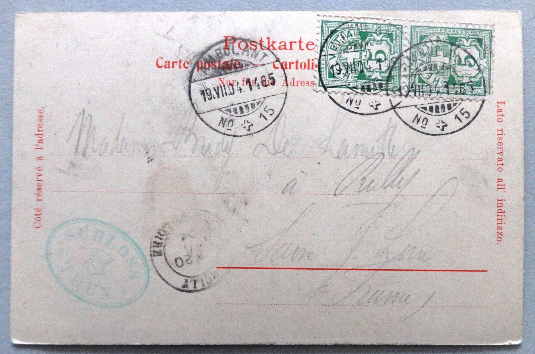 Cartoline postali: Thun – Usato da Fétigny venduto da Billy2miny 1