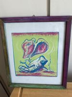 Bilder Paul Degen Frosch Motiv gerahmt 32x24cm 48 Zeichen