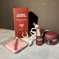 wie NEU: Le mini macaron gel manicure kit 1 step cassis