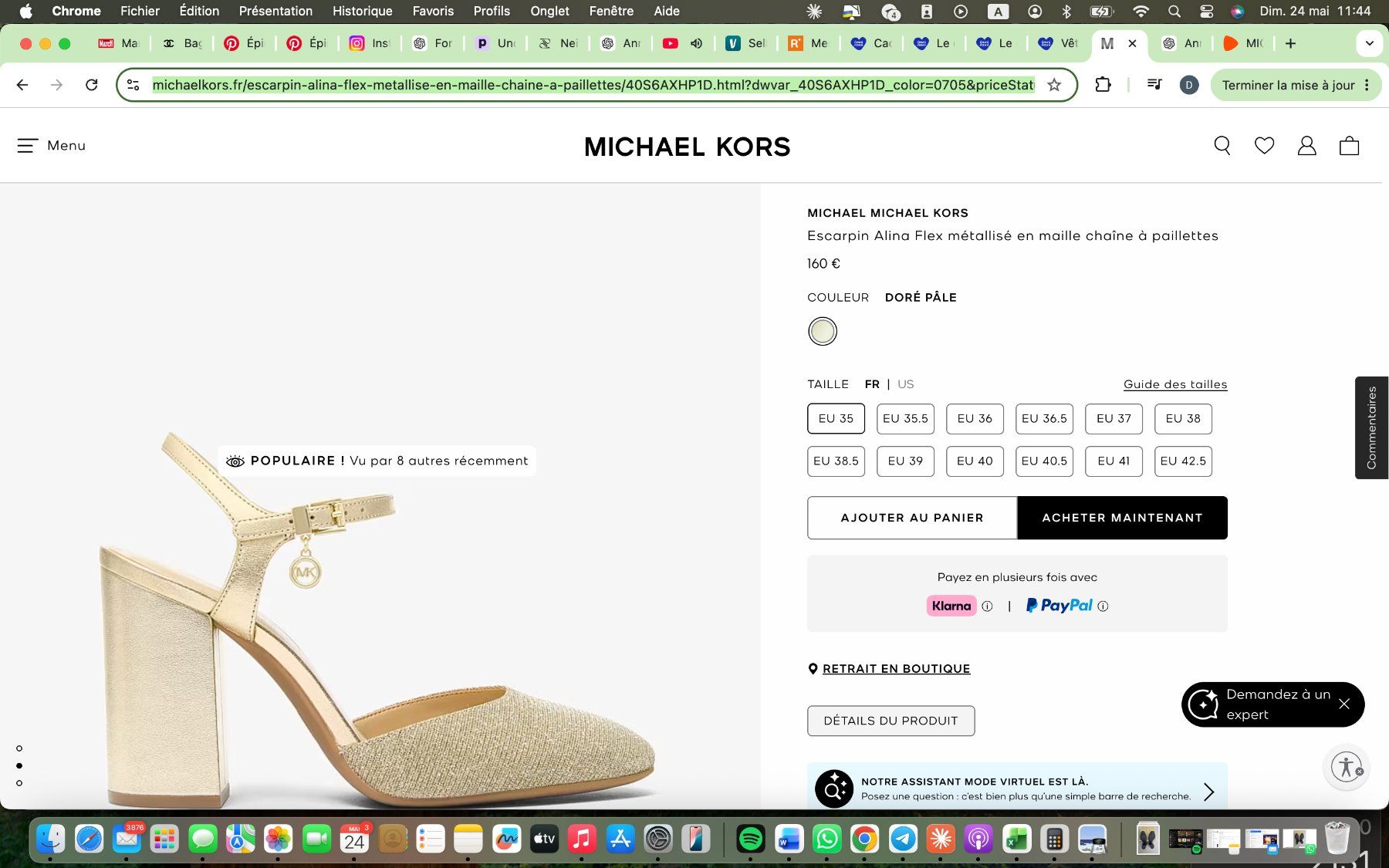 Michael Kors Scarpe da donna: Michael Kors Alina Flex Pumps mit Glitzer – Usato da Wallisellen venduto da sek_9xgf 9