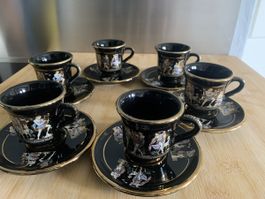 Espressotassen Handmade (24 K Gold)