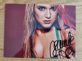 Handsigniertes Jeanette Biedermann Photo