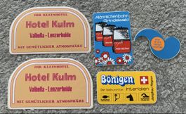 Diverse Werbe-Aufkleber