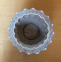 Sieda - Windlich aus Beton - handgegossen und handbemalt