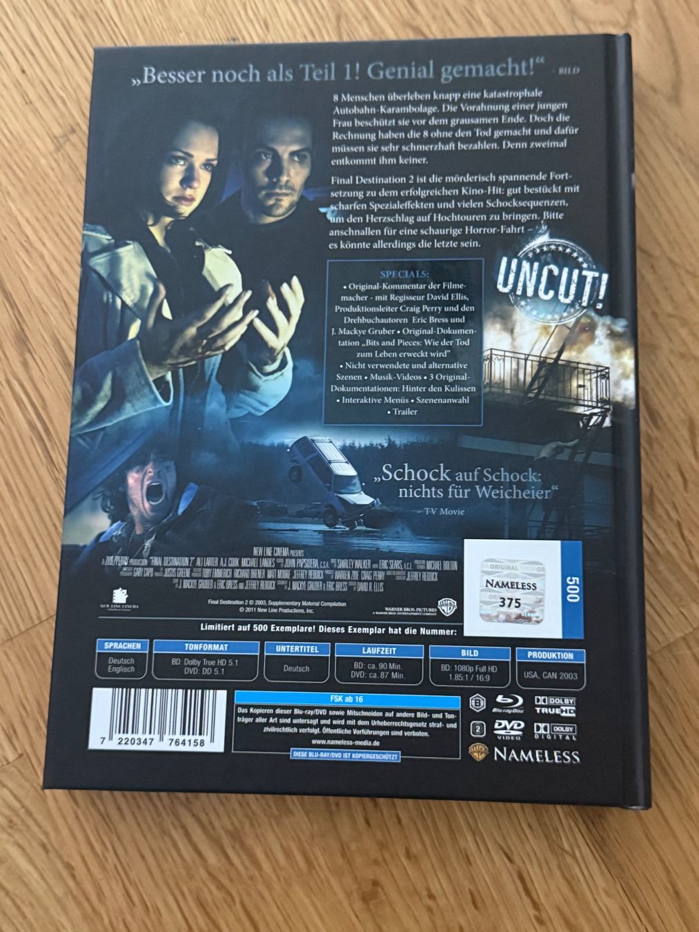 Alle DVDs: Final Destination 2 Limited Edition, Mediabook – Gebraucht aus Oftringen von CatchMeIfYouCan68 3