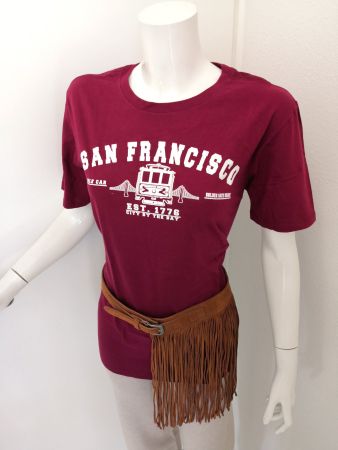 🤩SAN FRANCISCO CALIFORNIA T-SHIRT ROT NEU & D&G P.