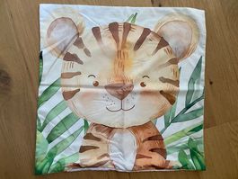 Süsser Kissenbezug Safari Tigerbaby 44x44 cm