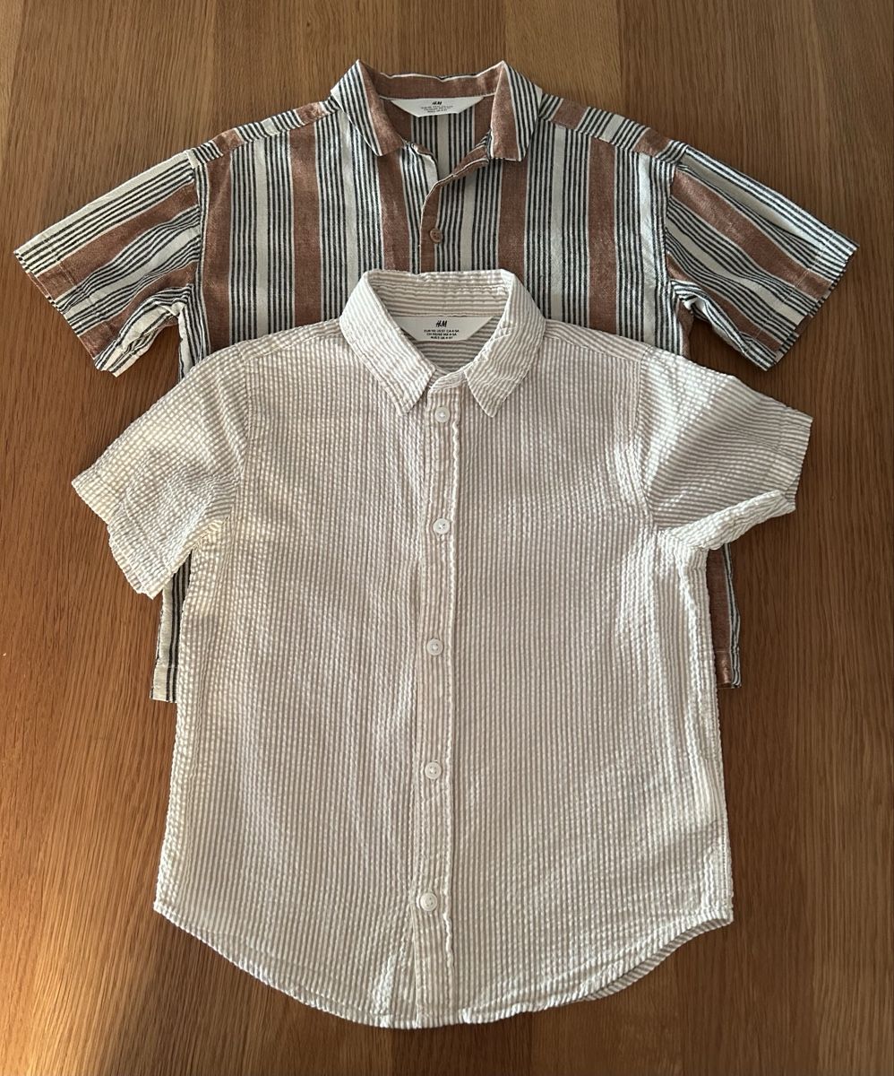 H&M Hemden, T-Shirts & Polos: 2 H&M Sommer Hemden kurzarm Gr. 110 – Gebraucht aus Schwarzenbach SG von bienchen22