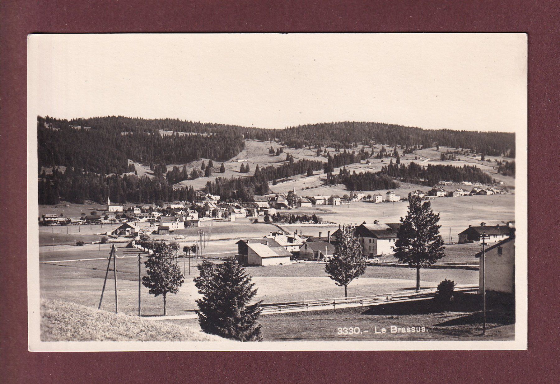 Cartoline postali: LE BRASSUS - Vue générale – Usato da Pully venduto da nicecards