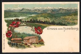 Litho Reinach, Hotel Homberg, Panorama m