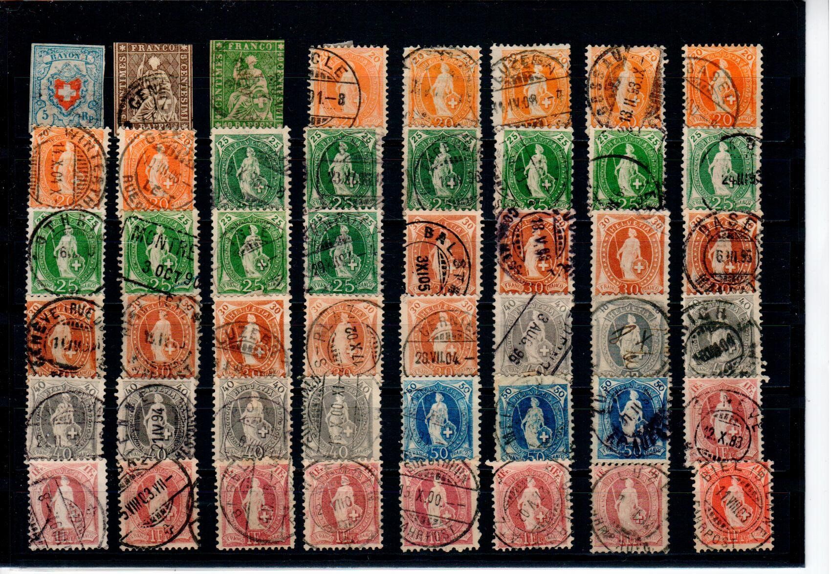 Tous les timbres: Rayon - Strubel - stehende – D'occasion à Wolhusen par Curver9