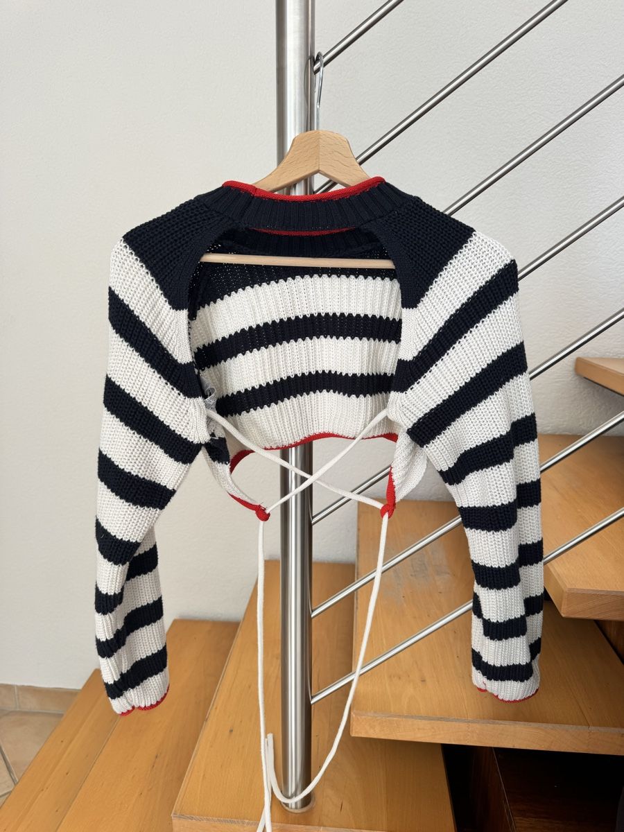 Zara Maglioni & Felpe: pull crop top dos nu à rayure Zara – Nuovo (secondo la descrizione) da Lonay venduto da nei_79jc 1