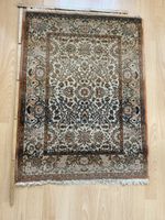 Kleinteppich gemustert beige/braun 95x68 cm guter Zustand