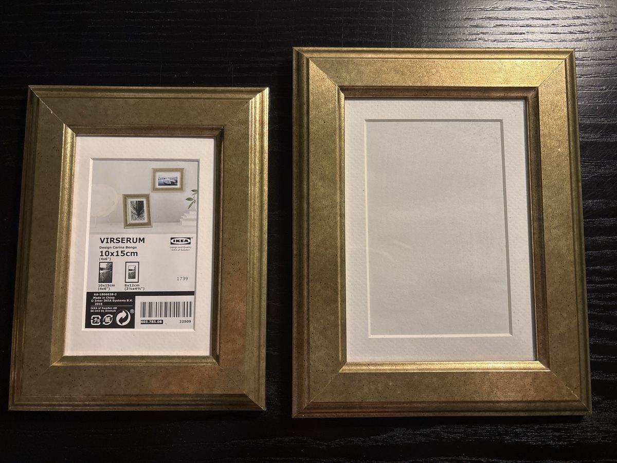 Ikea Cornici: Goldene Bilderrahmen 2er Set IKEA VIRSERUM – Usato da Bern venduto da lea.marti