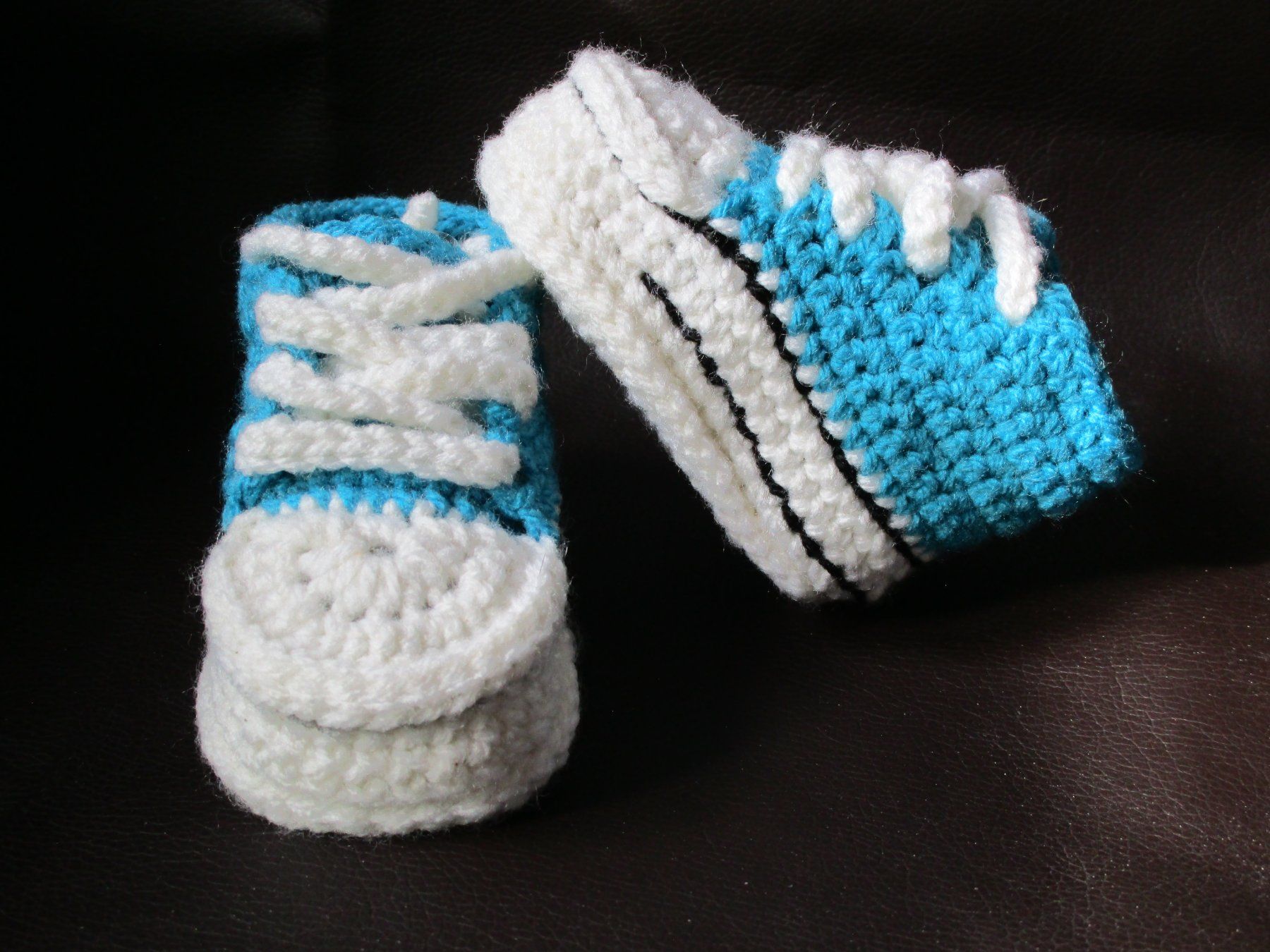 Scarpe per ragazzi: Babyschuhe Hand gehäkelt (10cm) – Nuovo (secondo la descrizione) da Leuk Stadt venduto da Simone_RZ 4