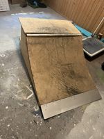 Skate Ramp Holz mit Rollen, Eigenbau