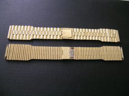NSA/NOVAVIT Uhrenarmband Plaqué Or - 22/20 mm