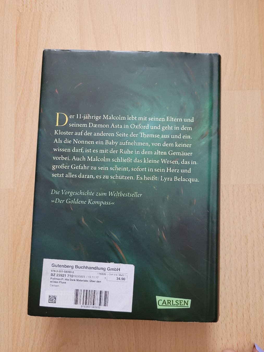 Libri: Philip Pullman - Über den wilden Fluss – Usato da Perlen venduto da Safari_23 1