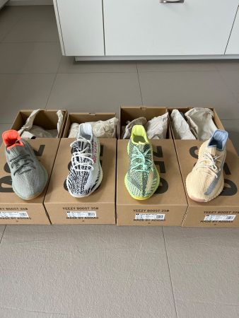 4 x Adidas Yeezy Boost all size 45 1/3