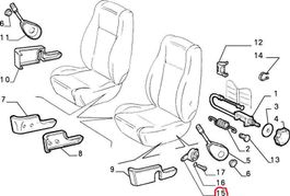 Fiat Punto (GT), Alfa 145, Lancia ORIG. Sitzverstellmechanik