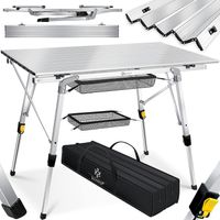 KESSER Campingtisch 90cm x 53cm Silber