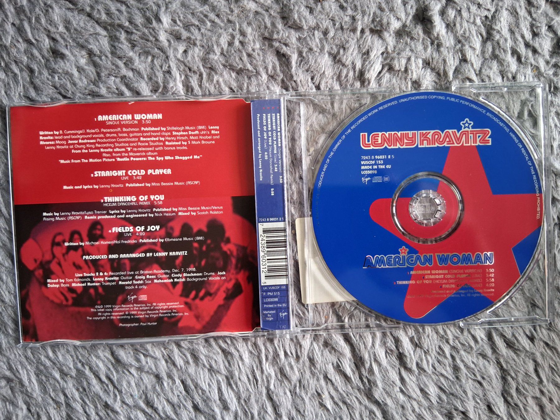 CDs: LENNY KRAVITZ     AMERICAN WOMAN    CD SINGLE – Gebraucht aus Wetzikon ZH von Ramones01 2