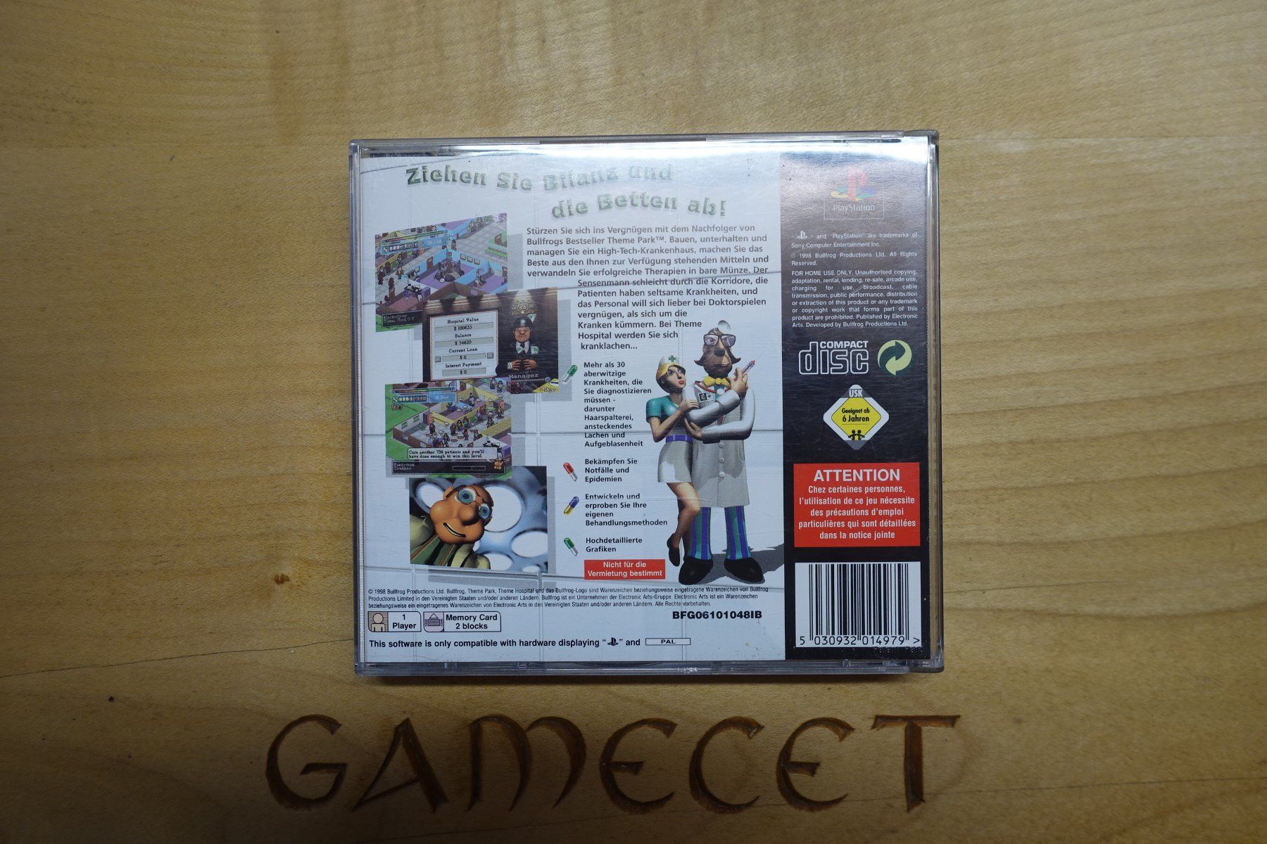 Sony Jeux: Theme Hospital – D'occasion à Steinach par Gamecet 2