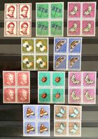 1951 - 1952   Pro Juventute  Viererblöcke Sätze **