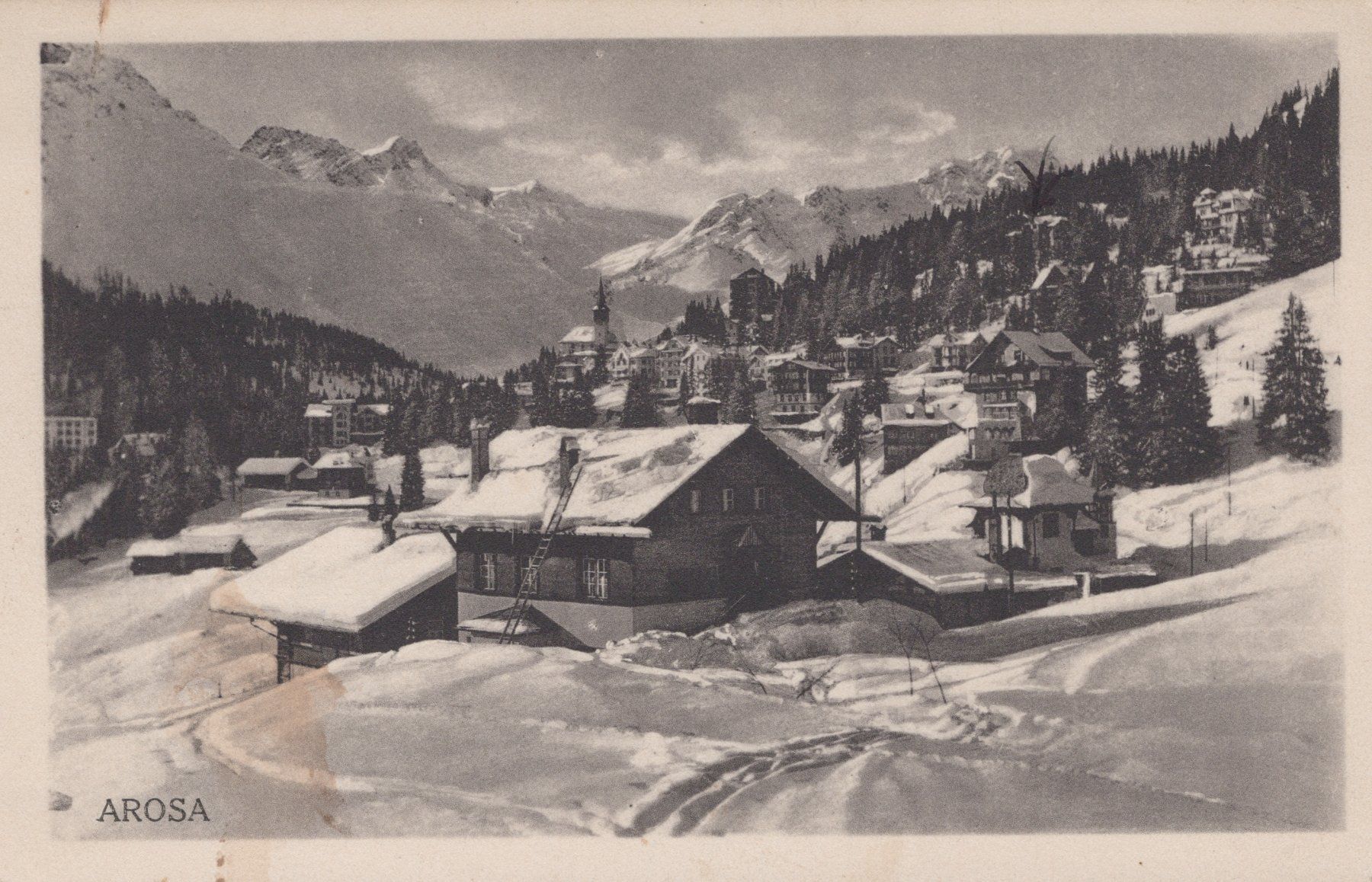 Cartoline postali: 0127 - Postkarte / Ansichtskarte - Arosa – Usato da Reinach BL venduto da Boston-Verkauf