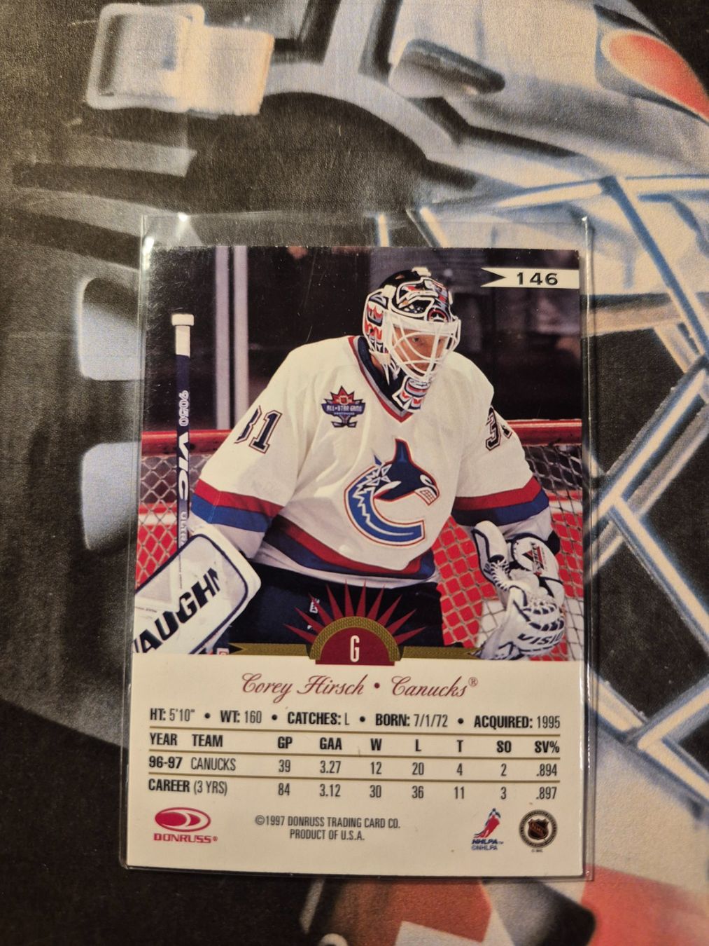NHL Cartes à collectionner: NHL Corey Hirsch Vancouver Canucks – D'occasion à Treiten par Sauber73 1