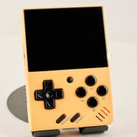 Miyoo Mini V4 Gelb NEU – OnionOS + Grosse Spieleauswahl Case