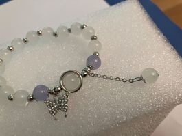 Modeschmuck, Schönes Schmetterling Charme Armband, Glas